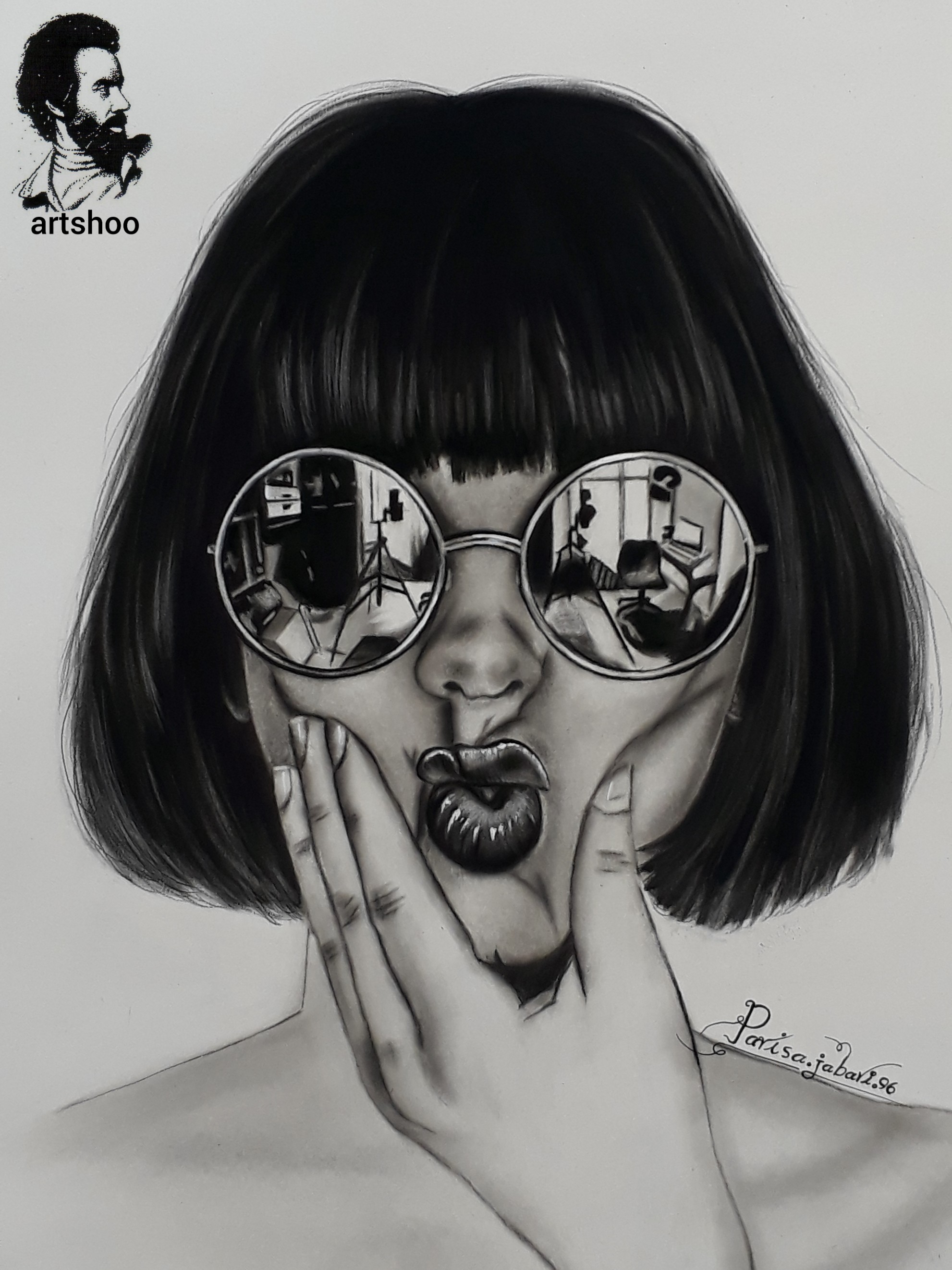 نقاشی سیاه قلم اورژینال